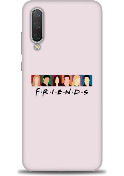 Xiaomi Mi 9 Se Kılıf Hd Baskılı Kılıf - Renkli Friends + 9h Nano Ekran Koruyucu