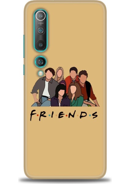 Xiaomi Mi 10 Kılıf Hd Baskılı Kılıf - Friends + 9h Nano Ekran Koruyucu