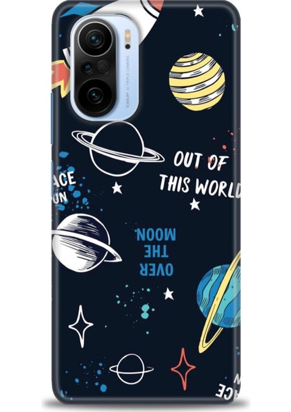 Xiaomi Redmi K40 Kılıf Hd Baskılı Kılıf - Space Fun + 9h Nano Ekran Koruyucu