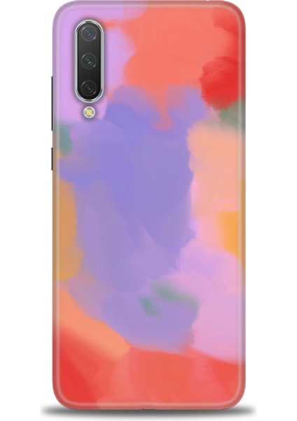 Xiaomi Mi 9 Lite Kılıf Hd Baskılı Kılıf - Kırmızı + 9h Nano Ekran Koruyucu