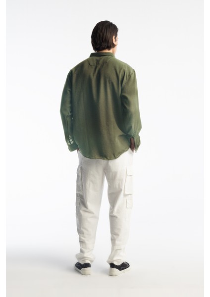Oversize Dökümlü Gömlek
