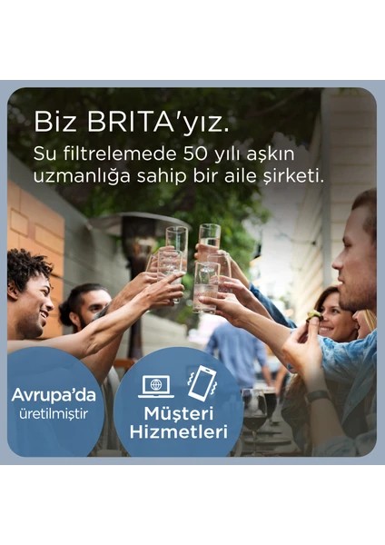 BRITA MAXTRA PRO ALL-IN-1 Yedek Su Arıtma Filtresi, 3’lü