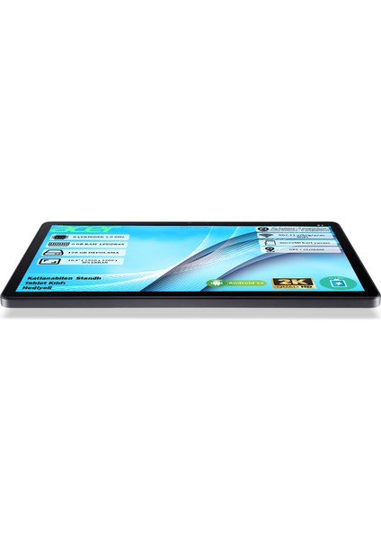 Iconia Tab P10 6 GB Ram 128 GB Depolama 10.4" 2K (2000 x 1200) IPS Android Tablet NT.LG1EY.001 + Kılıf