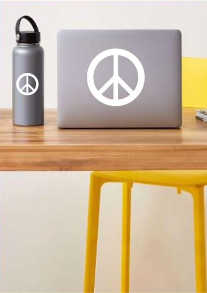 Peace Bariş Işareti Barış Logosu Sticker Araba Oto Motosiklet Karavan Sticker 00195