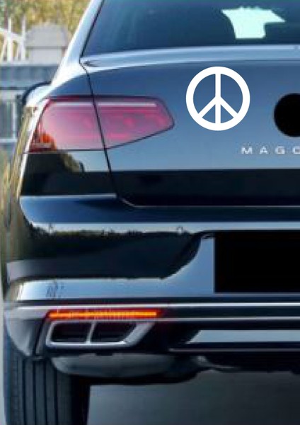 Peace Bariş Işareti Barış Logosu Sticker Araba Oto Motosiklet Karavan Sticker 00195 fiyatları