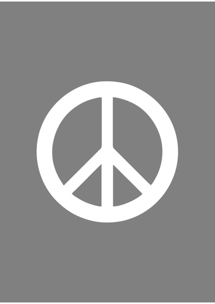 Peace Bariş Işareti Barış Logosu Sticker Araba Oto Motosiklet Karavan Sticker 00195 fırsatları