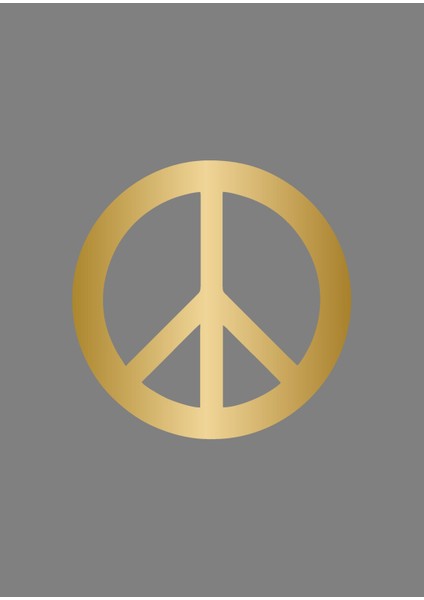 Peace Bariş Işareti Barış Logosu Sticker Araba Oto Motosiklet Karavan Sticker 00195