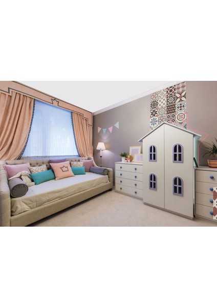 Kendinden Yapışkanlı Patchwork Desenli Pvc Karo 10 x 10 cm 20'li Paket indirimleri