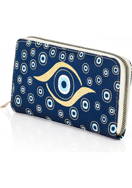 Dokuma Nazar Desenli Otantik Cüzdan Mottif Istanbul 1503 modelleri