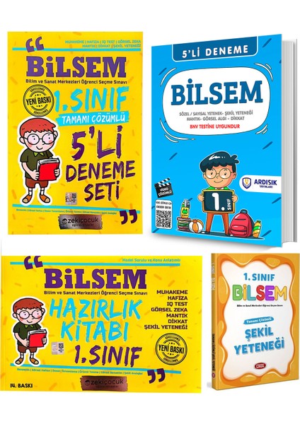 1. Sınıf BİLSEM Hazırlık Seti ve Şekil Yeteneği