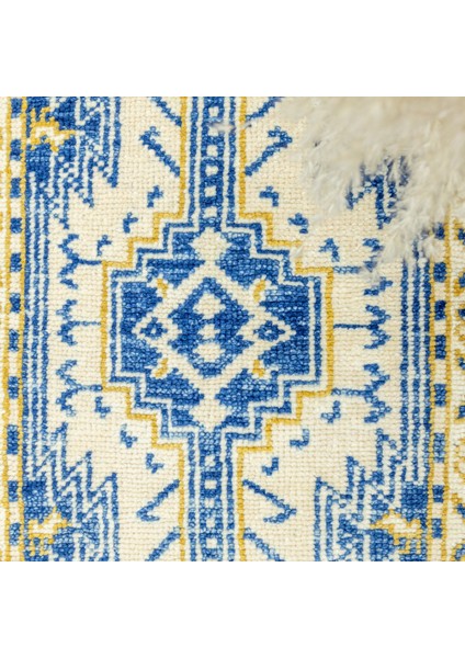 Madiyar Geometrik Motifli Yün Yolluk 72x191 Cm modelleri