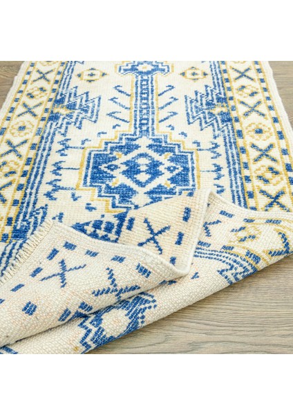 Madiyar Geometrik Motifli Yün Yolluk 72x191 Cm indirimleri