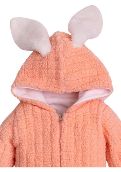 Kışlık Tatlı Peluş Pamuklu Tavşan Kulaklı Kapüşonlu Bebek Çocuk Welsoft Tulum fiyatları