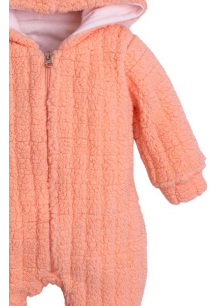 Kışlık Tatlı Peluş Pamuklu Tavşan Kulaklı Kapüşonlu Bebek Çocuk Welsoft Tulum modelleri