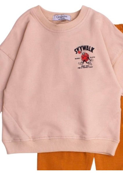 Skay Walk Baskılı Oversize Alt Üst Bebek Çocuk Eşofman Takımı fiyatları
