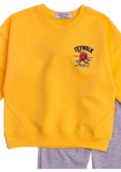 Skay Walk Baskılı Oversize Alt Üst Bebek Çocuk Eşofman Takımı fiyatları