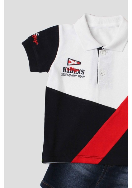 Erkek Bebek Pamuklu Polo Takım Pantolon Üst Ikili Takım modelleri