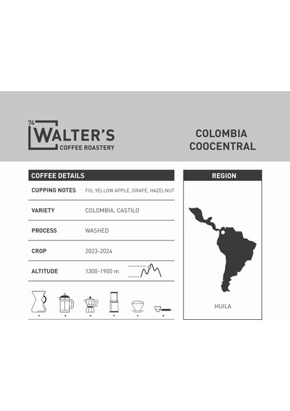 Colombia Coocentral 250 gr