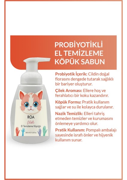 Probiyotikli El Temizleme Köpük Sabun 350 ml Çilek fiyatları