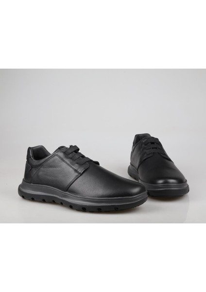 20024 Deri Siyah Erkek Günlük Ayakkabı fırsatları