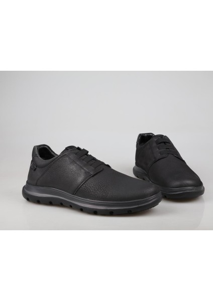 20024 Deri Siyah Nubuk Erkek Günlük Ayakkabı fırsatları