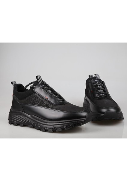 20337-2 Deri Siyah Nubuk Erkek Günlük Ayakkabı fırsatları