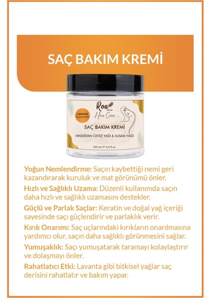 Saç Bakım Kremi 200 ml