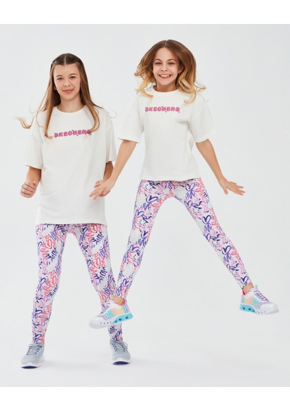 Legging G Ankle Büyük Kız Çocuk Beyaz Tayt SK241048-102 modelleri