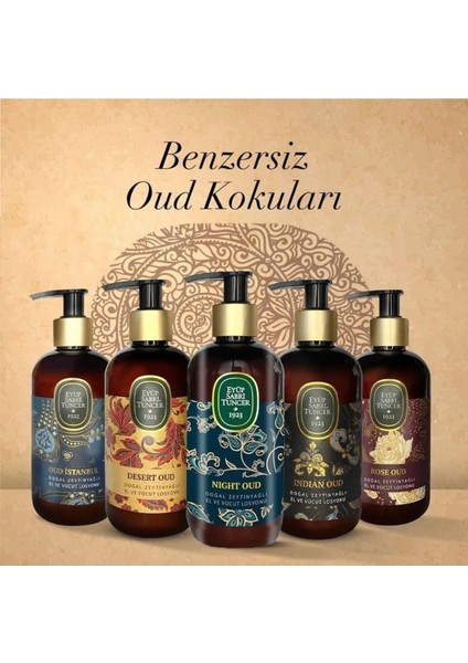 Oud Desert Doğal Zeytinyağlı Sıvı Sabun 500 Ml, Losyon 250 Ml Ve Gülsuyu Islak Mendil 30 Adet modelleri