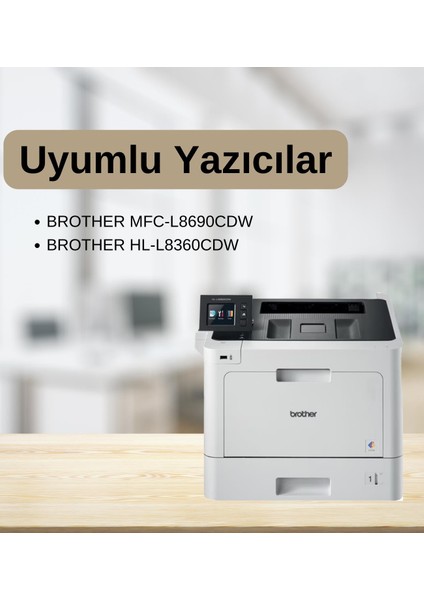 Brother TN461/TN411/TN421/TN431/TN441 Muadil Kırmızı Toner