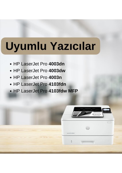 Hp W1510A-151A MFP4003-MFP4103 Muadil Toner (3,05K) (Çipsiz)