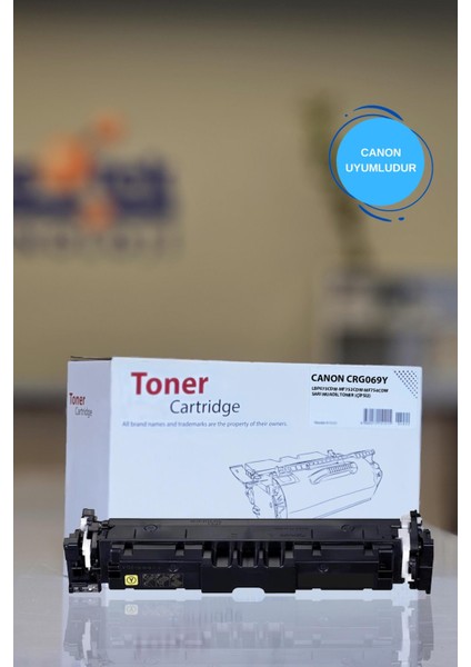 Canon CRG069Y LBP673CDW-MF752CDW-MF754CDW Sarı Muadil Toner (Çipsiz)