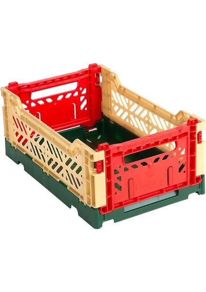Aykasa 261710 Minibox Altılı Kırmızı-Yeşil-Gold Katlanabilir Kasa fırsatları