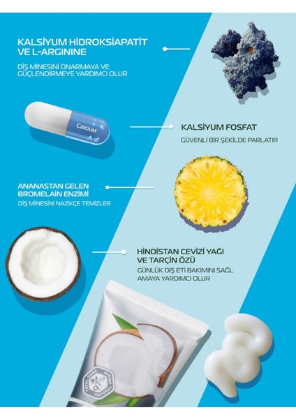 Super White Diş Macunu ve Mineral Hard Diş Fırçası 2'li Set Doğal Bitkisel Vegan Florürsüz