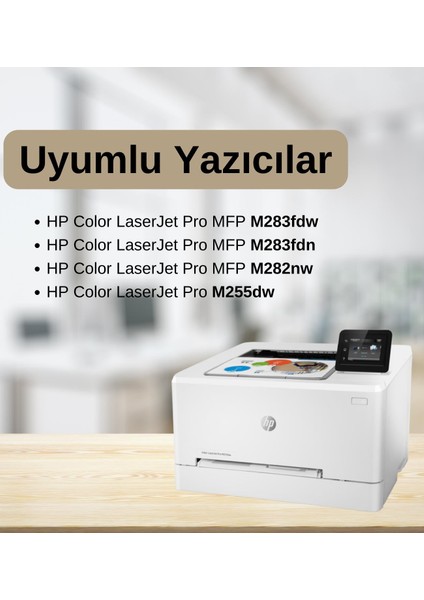 Hp W2213-207A M255-M282-M283 Kırmızı Muadil Toner (1,25K) (Çipsiz)