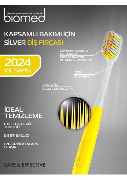 Citrus Fresh Diş Macunu ve Silver Diş Fırçası 2'li Set Doğal Bitkisel Vegan Florürsüz