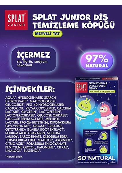 Magic Foam Çoçuk Sihirli Diş Temizleme Köpüğü Yeni Nesil Fırçasız Temizlik