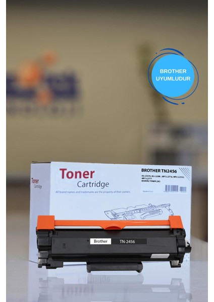 Brother TN2456 HL-L2376, HL-L2386 , MFC-L2716, MFC-L2751, MFC-L2771 Muadil Toner (3k)