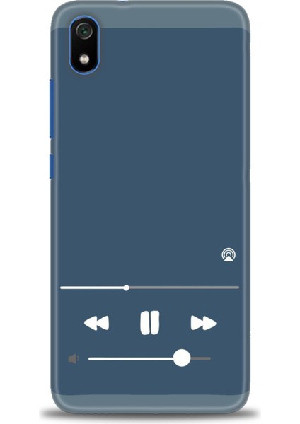 Xiaomi Redmi 7A Kılıf Hd Baskılı Kılıf - Müzik Çalar + 9h Nano Ekran Koruyucu