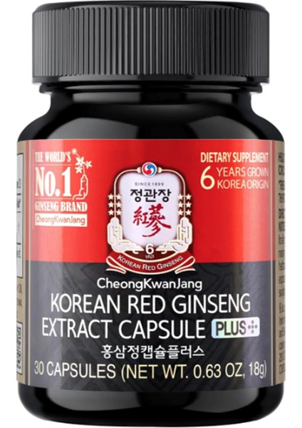 Korean Red Ginseng Extract Men & Women 30 Capsul