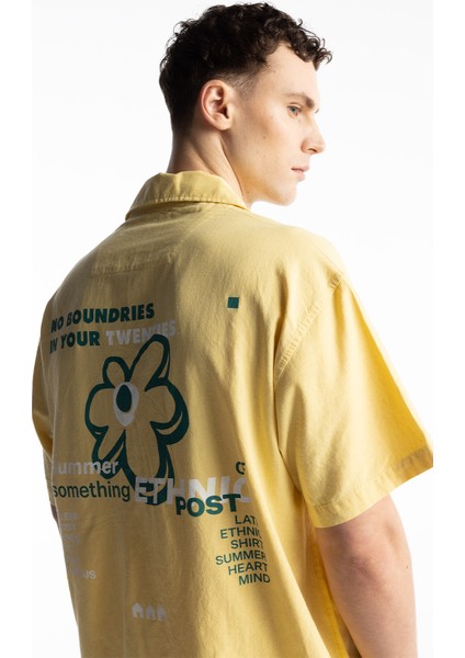 Twentıes Keten Baskılı Gömlek fiyatları