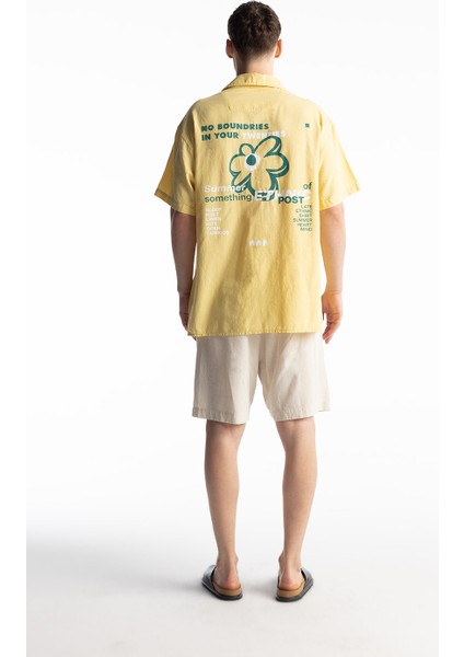 Twentıes Keten Baskılı Gömlek indirimleri