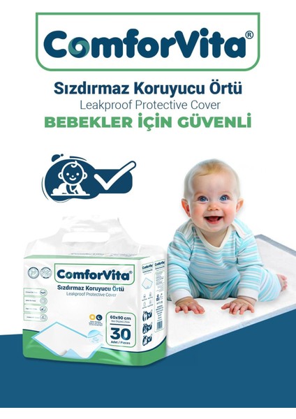 Bebek Alt Değiştirme Örtüsü 60X90 cm 30 Adet