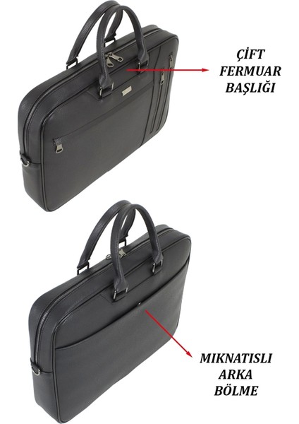 Siyah Unisex 17,3 Inç Evrak-Laptop Çantası modelleri