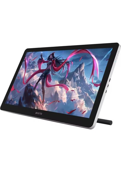 BT-19HDT 18.5" 1920X1080 Full Hd IPS Panel Dokunmatik Ekran LCD Grafik Tablet - 45.16CM x 27.78CM, 8 Adet Kısayol Tuşlu, 16384 Kademe Basınç Hassasiyetli, 150% Adobe Rgb, 5080LPI Çözünürlük