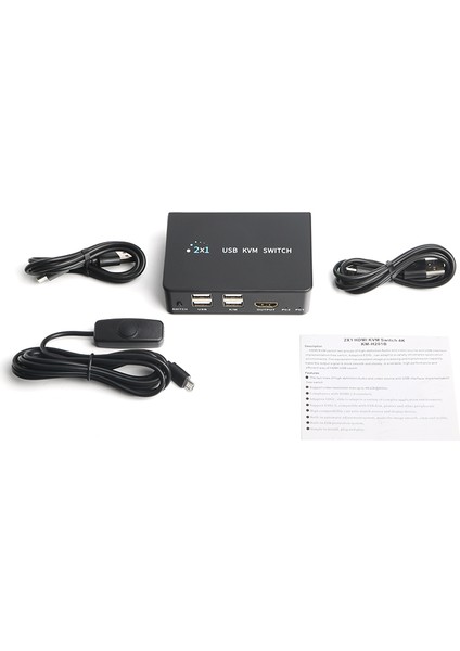 2x HDMI 4x USB Kvm Switch 4k/30 HZ(DK-AC-KVMHD01)