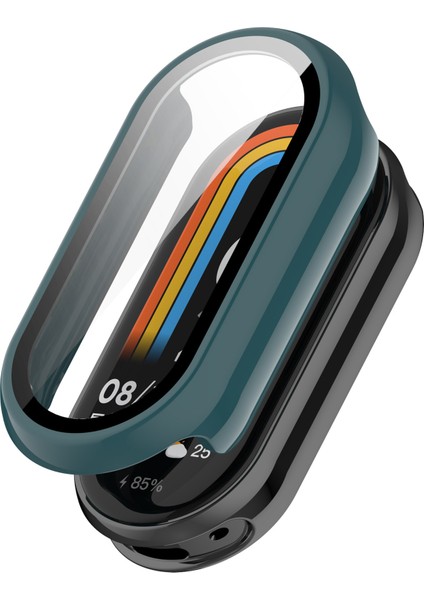Xiaomi Mi Band 8/8 Nfc Pc Kılıfı + Parlak Stil Temperli Cam Ekran Koruyucu (Yurt Dışından)