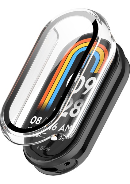 Xiaomi Mi Band 8/8 Nfc Pc Kılıfı + Parlak Stil Temperli Cam Ekran Koruyucu (Yurt Dışından)