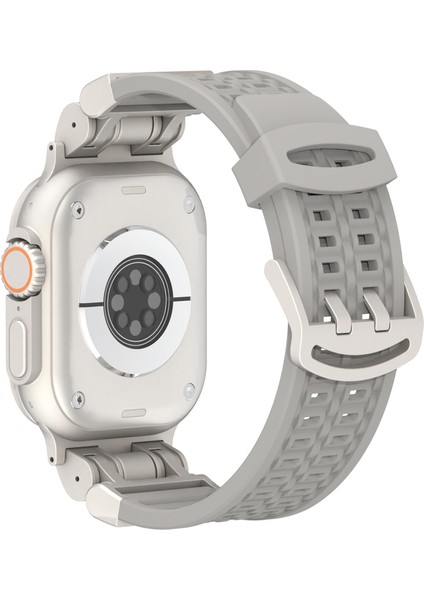 Apple Watch Ultra 2 Ultra 49MM / Series 9 8 7 45MM / 6 5 4 Se (2022) Se (2023) Se 44MM Silikon Watch Bandı (Yurt Dışından)