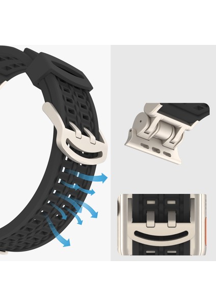 Apple Watch Ultra 2 Ultra 49MM / Series 9 8 7 45MM / 6 5 4 Se (2022) Se (2023) Se 44MM Silikon Watch Bandı (Yurt Dışından) fırsatları